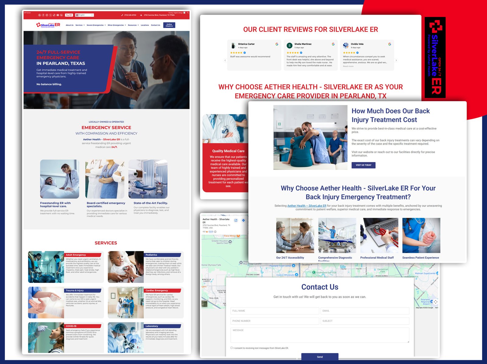 A metro-area ER: location pages & SEO project